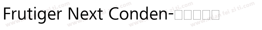 Frutiger Next Conden字体转换